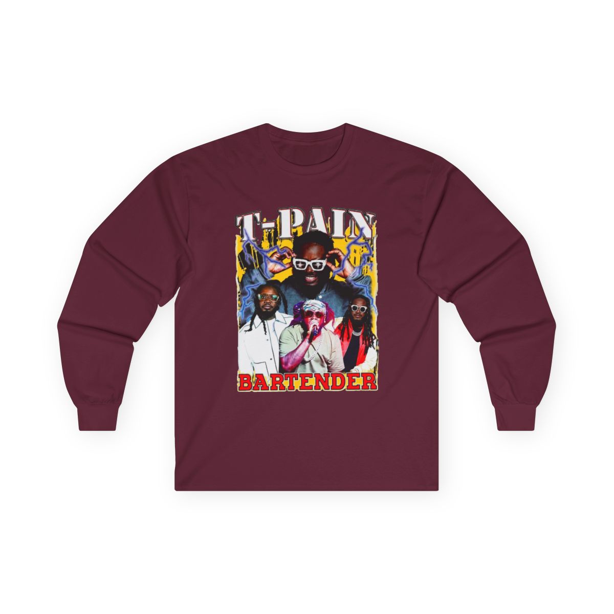 T Pain Bartender Song T-Shirt, Long Sleeve, long sleeve, and | T-Pain - alternate angle 3, merchandise