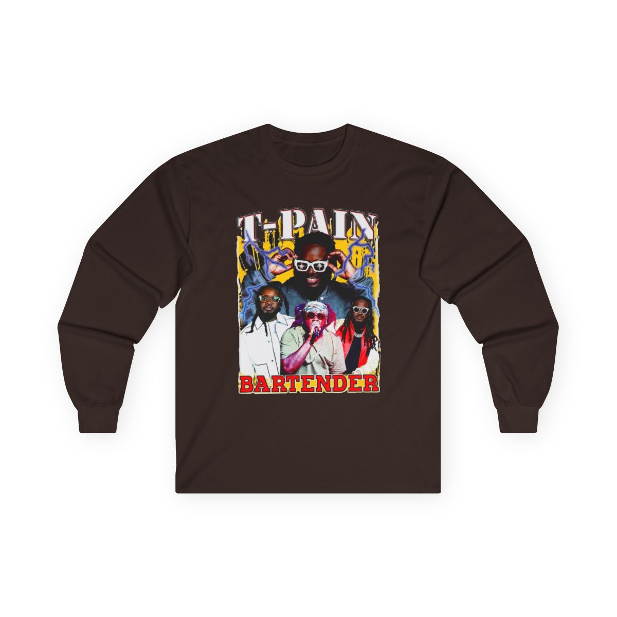T Pain Bartender Song T-Shirt, Long Sleeve, long sleeve, and | T-Pain - alternate angle 4, merchandise