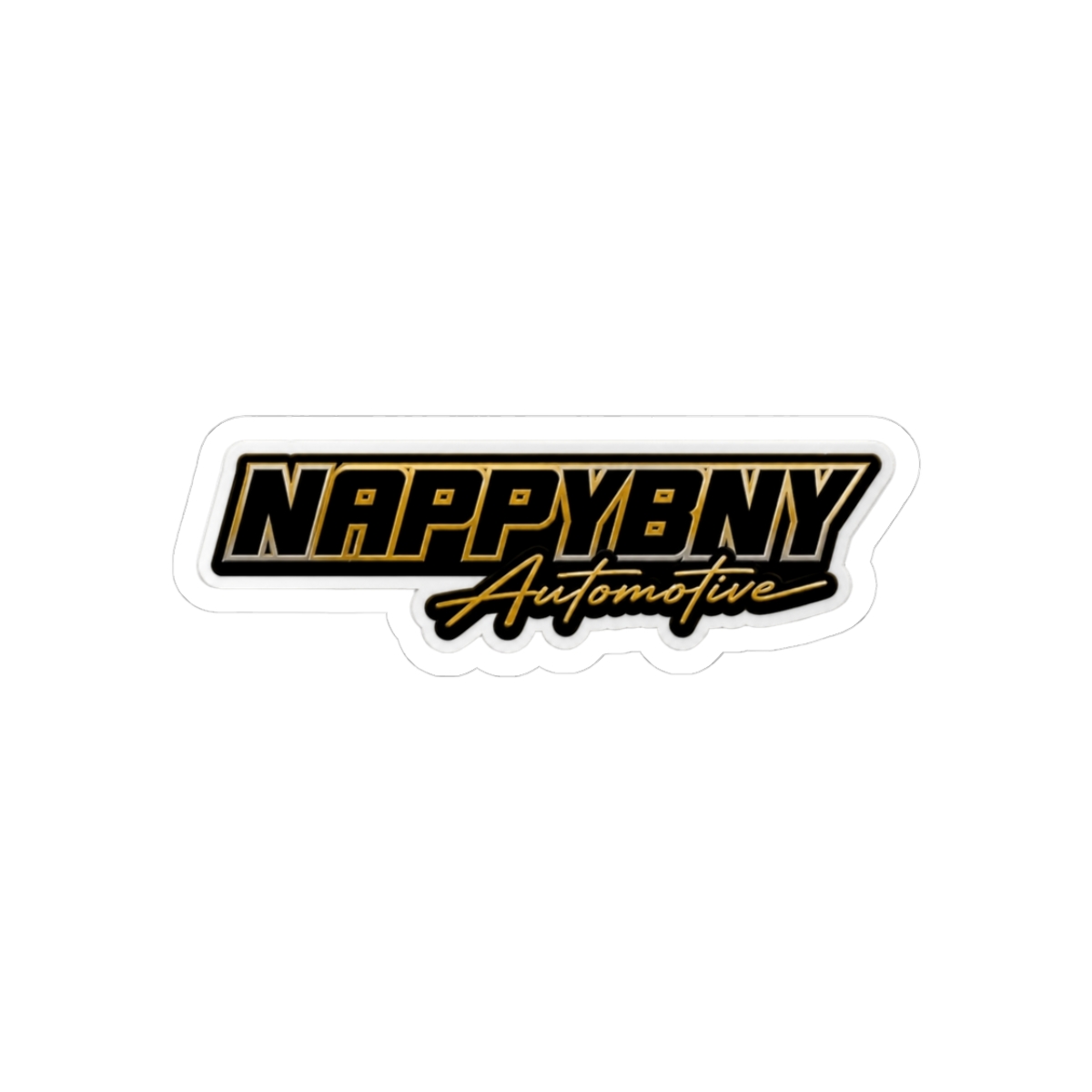 Nappy Boy Black & Gold Sticker | T-Pain